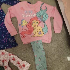 disney ariel 5t sweatshirt set